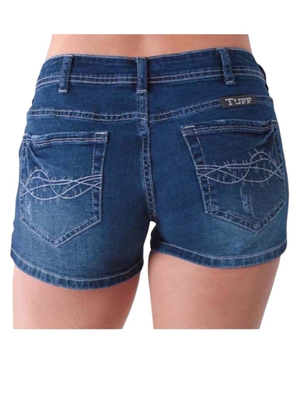 NWT Cowgirl Tuff Dark Demi Dark Wash Blue Jean 5 Pocket Shorts Womens size 29